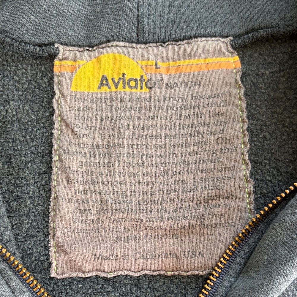 Aviator Nation Bolt Zip Hoodie - Picture 4 of 6